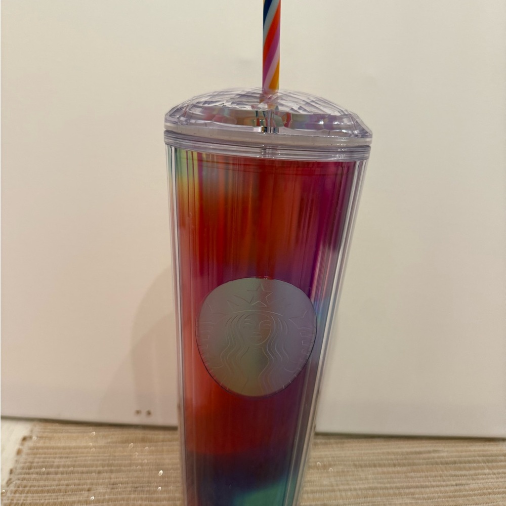 Starbucks Multicolor Tumbler with Straw